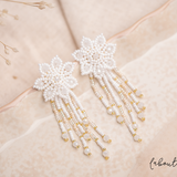 Maxi Aretes - Floral Fiesta White
