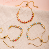 Pulseras Regulable - Full Ojos Turco Multicolor