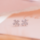 Aretes Mini - Trébol Silver