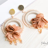 Maxi Aretes - Alexia Floral Mini Nude