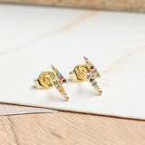 Aretes Mini - Rayitos Circones multicolor