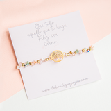 Pulseras Hilo Trenzada - Árbol de la vida combinacion pastel