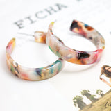 Maxi Aretes - Argollas Acrílico Multicolor