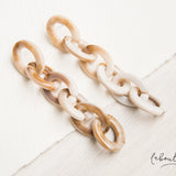 Maxi Aretes - Cadena colgante Acrílico Tonos tierra