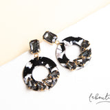 Maxi Aretes - Brillos acrilico Print negro