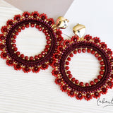 Maxi Aretes - Alexia Argolla Guinda