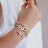 Pulseras Eslabones - Broche Corazón