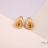 Maxi Aretes Mate - Chubby earrings aros unidos