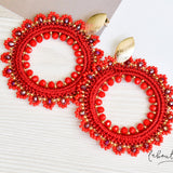 Maxi Aretes - Alexia Argolla Rojo