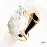 Diadema - Penélope Crema y Perlas
