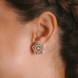 Aretes bordados - Estrella bonita