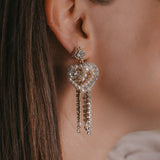 Aretes bordados - Full Heart