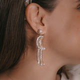 Aretes bordados - Full Moon