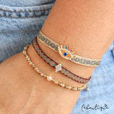 Pulseras Hilo Tejidas - Diamante Punto de Luz Bracelet