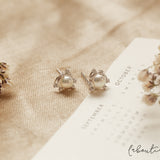 Aretes Mini - Estrella Fugaz Perla Silver