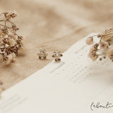 Aretes Mini - Margarita Perla Silver