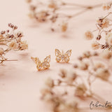 Aretes Mini - Mariposas cristal