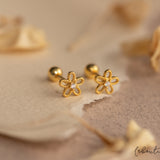Aretes Mini - Pequeña Flor