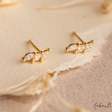 Aretes Mini - Tres hojas