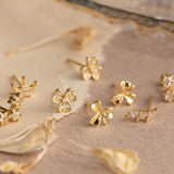 Aretes Mini - Trebol Brillante