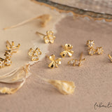 Aretes Mini - Tres hojas