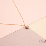 Cadenas - Flor circones colores