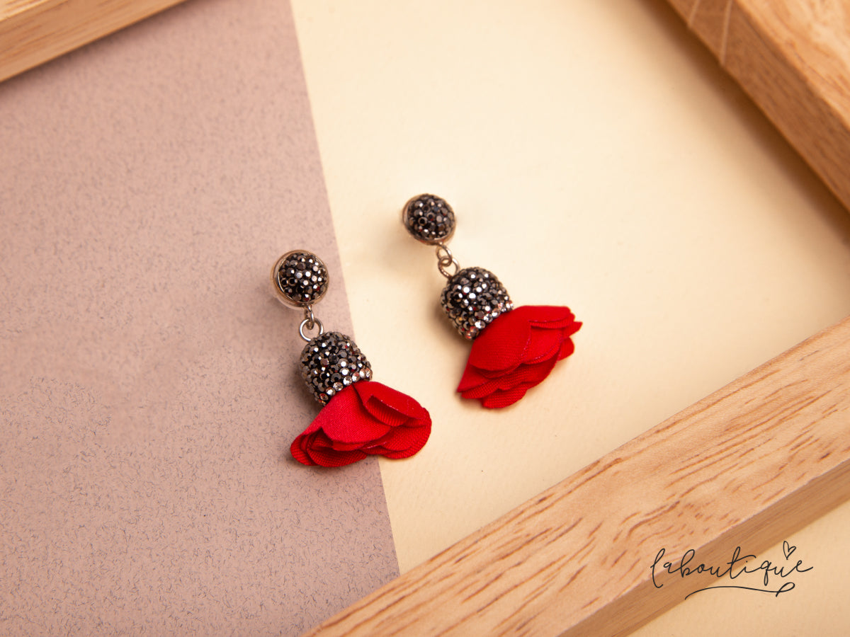 Maxi Aretes - Flor colgante