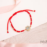 Pulseras Hilo Tejidas - Mano Hamsa Ojo Turco protector