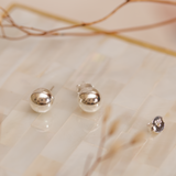 Aretes Mini - Bombas M silver