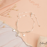 Pulseras Esfera - Cielo silver
