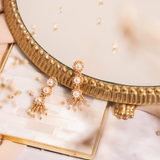 Aretes Bordados - Margaritas