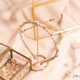 Diadema - Guadalupe Perlas y Cristales Beige