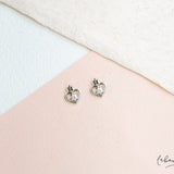Aretes Mini - Reina de corazones silver