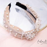 Diadema - Penélope Crema y Perlas