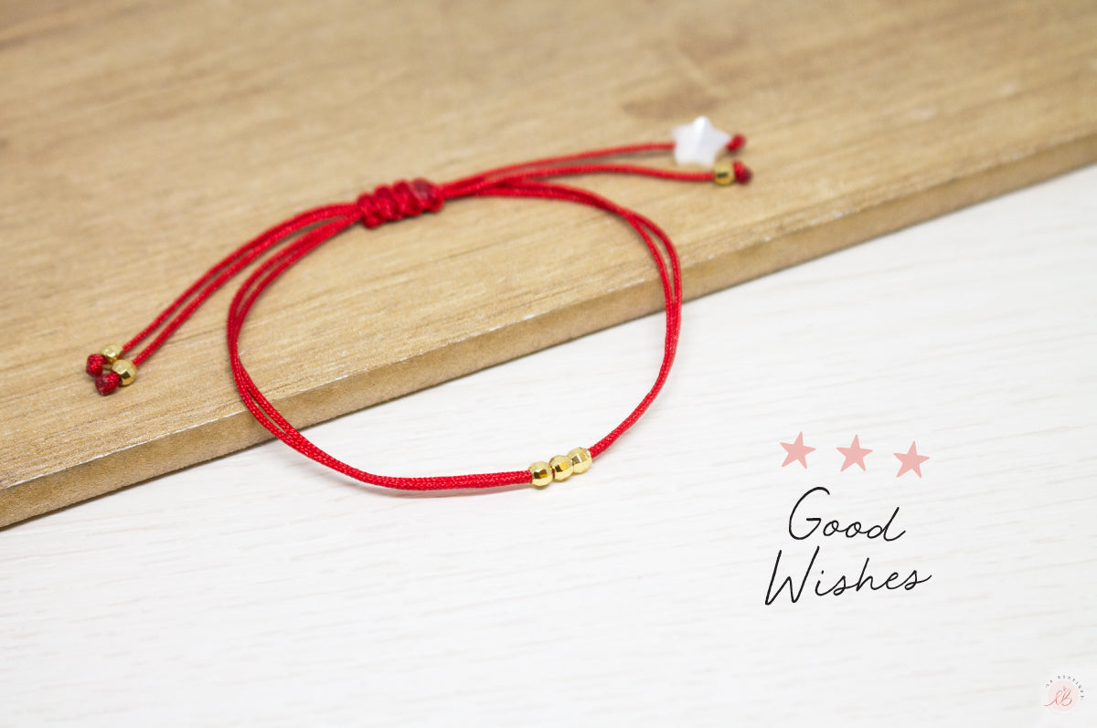 Pulseras Hilo Básicas Rojo 3 Deseos 