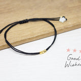 Pulseras Hilo Básicas Negro 3 Deseos 
