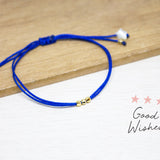Pulseras Hilo Básicas Azul 3 Deseos 