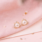 Aretes Mini - Triangulo de Perla