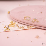 Aretes Mini - Avión Brillante