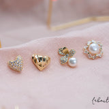 Aretes Mini - Lazo de Perla