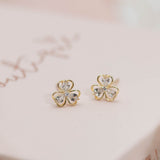 Aretes Mini - Trébol de Cristal