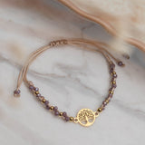 Pulseras Hilo Trenzada - Arbol de la Vida Morado
