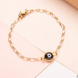Pulseras Esfera - Ojo turco negro