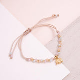 Pulseras Hilo Trenzada - Elefante combinación cielo
