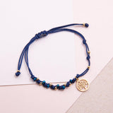 Pulseras Hilo Trenzada - Claudia Árbol de la Vida Trenzada Azul