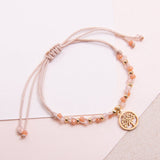 Pulseras Hilo Trenzada - Árbol de la Vida Combinación Melón