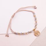 Pulseras Hilo Trenzada - Árbol de la Vida Combinación Celeste