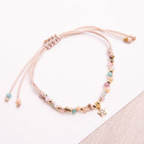 Pulseras Hilo Trenzada - Estrella circones muranos pastel
