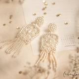 Aretes Bordados - Magic Gray