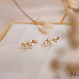 Aretes Mini - Constelacion y perlas